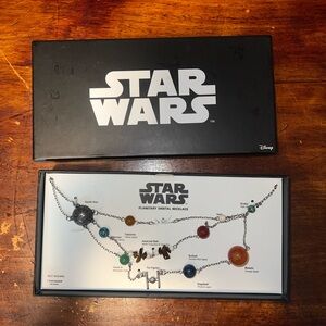 Star Wars Galactic Necklace - Silver and Multicolor